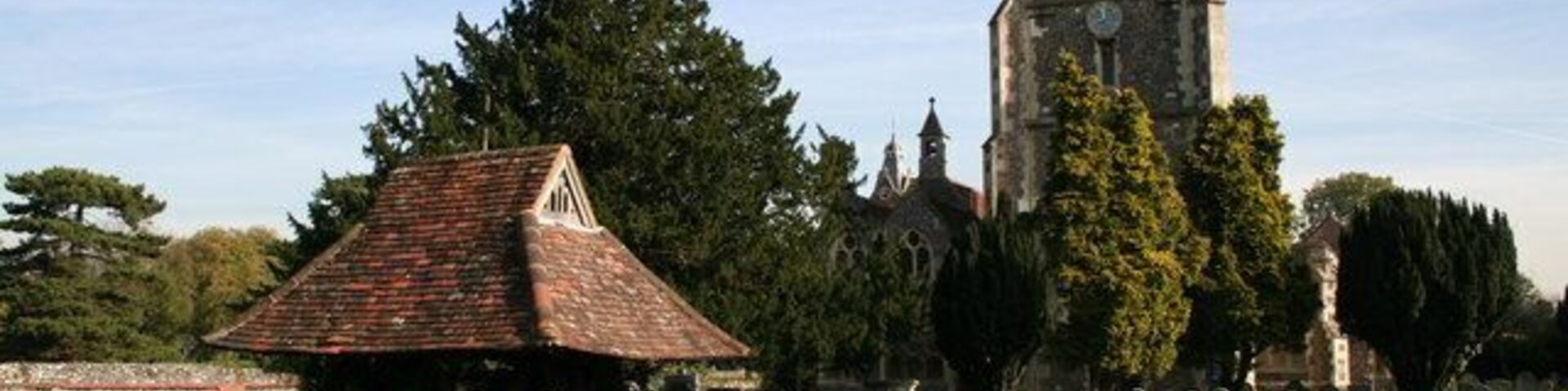 Lychgate and St. Mary's Church, Beddington, Surrey