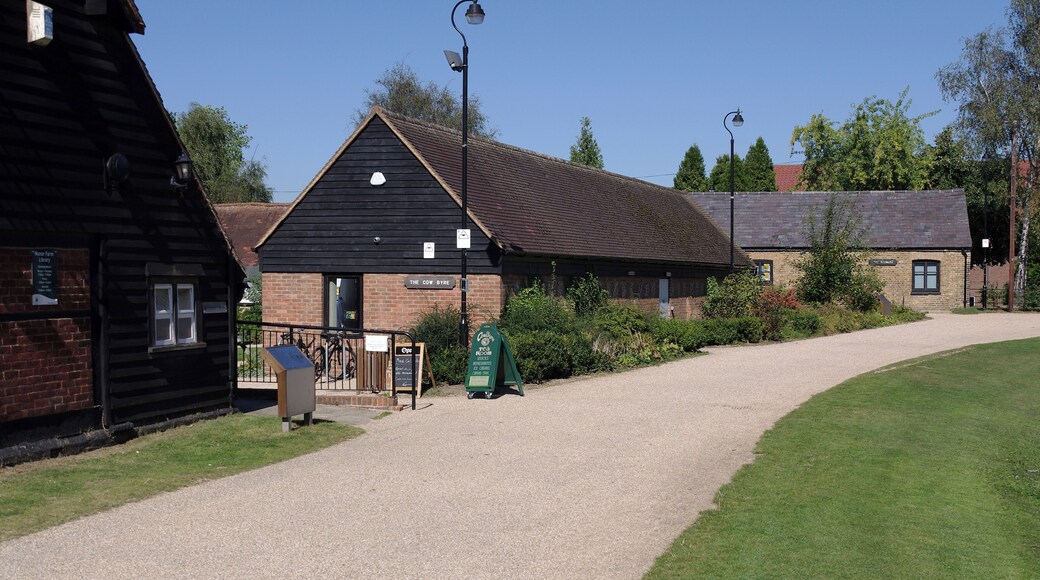 The Cow Byre café and craft shop in Ruislip, London.