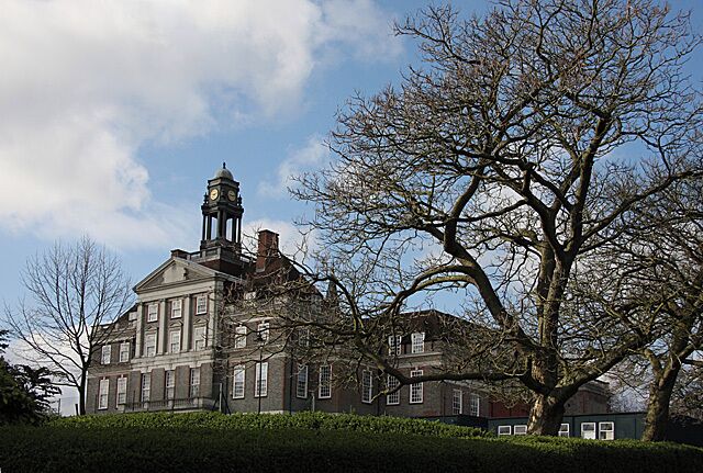 Henrietta Barnett School Grammar school for girls located on Central Square, Hampstead Garden Suburb, viewed from Northway Circus.