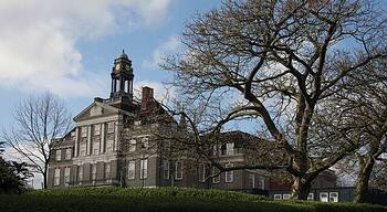 Henrietta Barnett School Grammar school for girls located on Central Square, Hampstead Garden Suburb, viewed from Northway Circus.