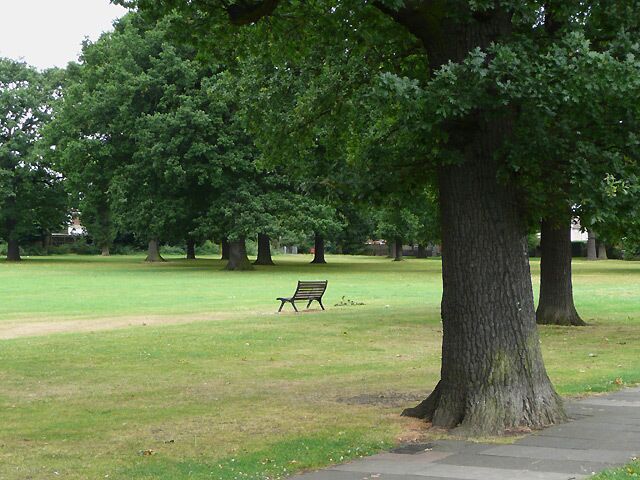Longlands Recreation Ground, Sidcup, Kent The recreation ground covers six acres. It has one football pitch with changing facilities. The mature deciduous trees are in magnificent condition, as is the rest of the park. As a child I was useless at football here. One part has been cordoned off now, I suppose for the nearby school (quite right too!). I can't remember the whole park being so large an area. Some bushes I recall playing in seem to have been cleared. We called it "the rec" in those days, though I don't recall the short road linking it with Woodside Road having the name "Recreation Road".