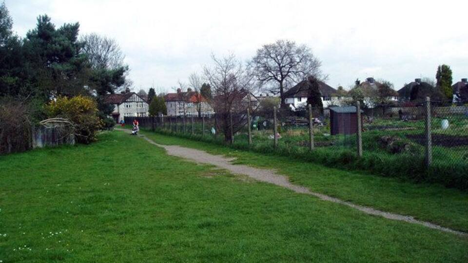 Footpath, Longlands Road allotments