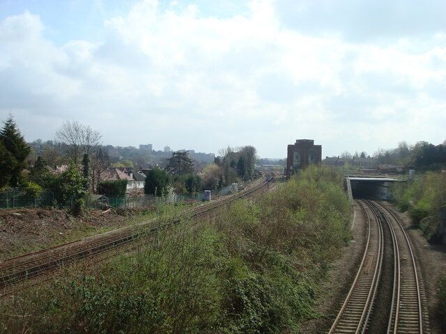 View from Downs Hill towards Shortlands Junction