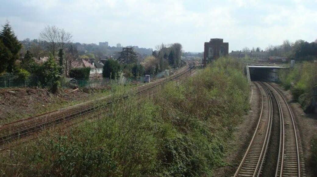 View from Downs Hill towards Shortlands Junction