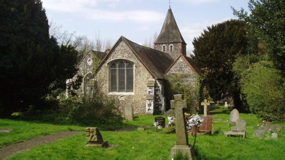 Redeemed Christian Church of God, St Paul's Cray, Kent, seen from the east. Formerly the Church of England parish church of St Paulinus.