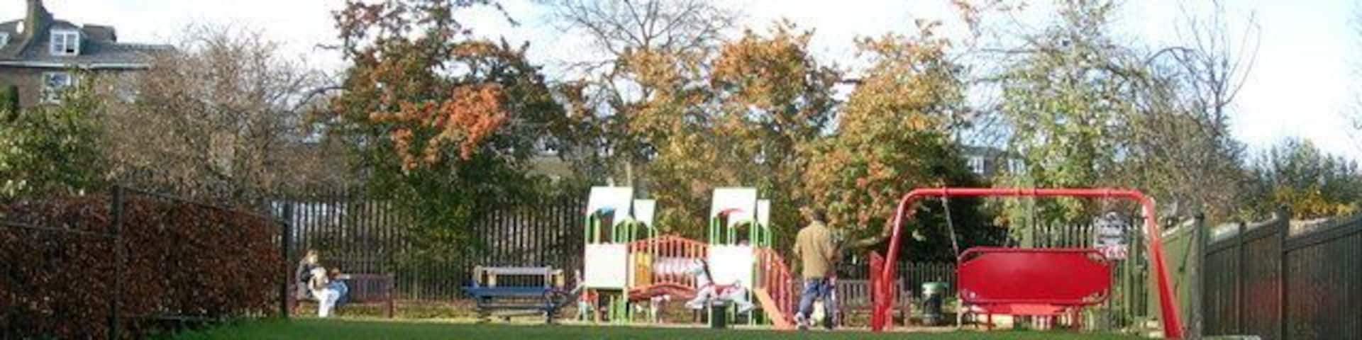 Antrim Gardens, Antrim Road, NW3. A small recreation ground on Antrim Road near Belsize Library 626051