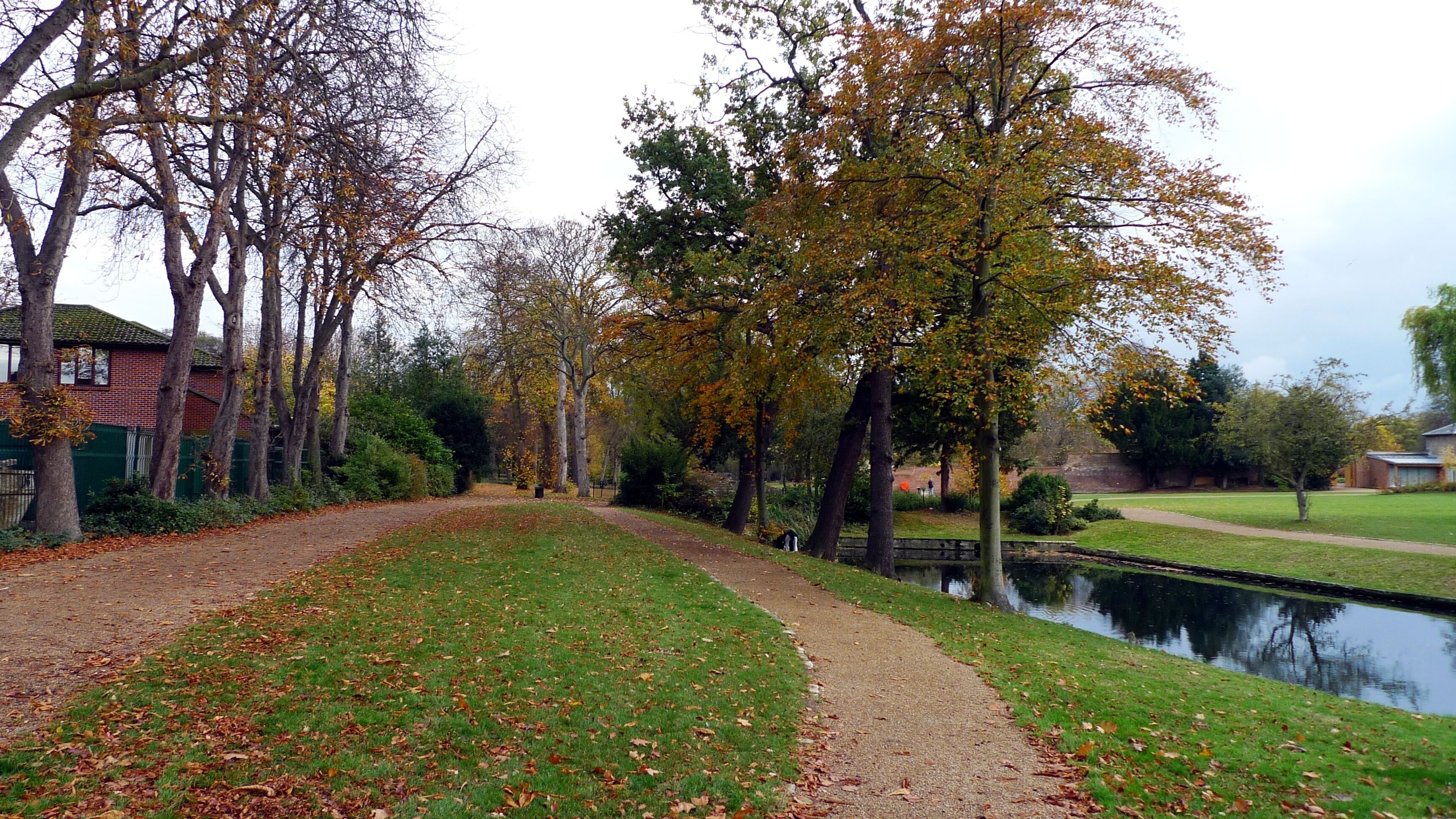 Entering the park from Cranbrook Road in the north, walking towards the ornamental pond. Photo taken November 2009. Owner: London Borough of Redbridge.