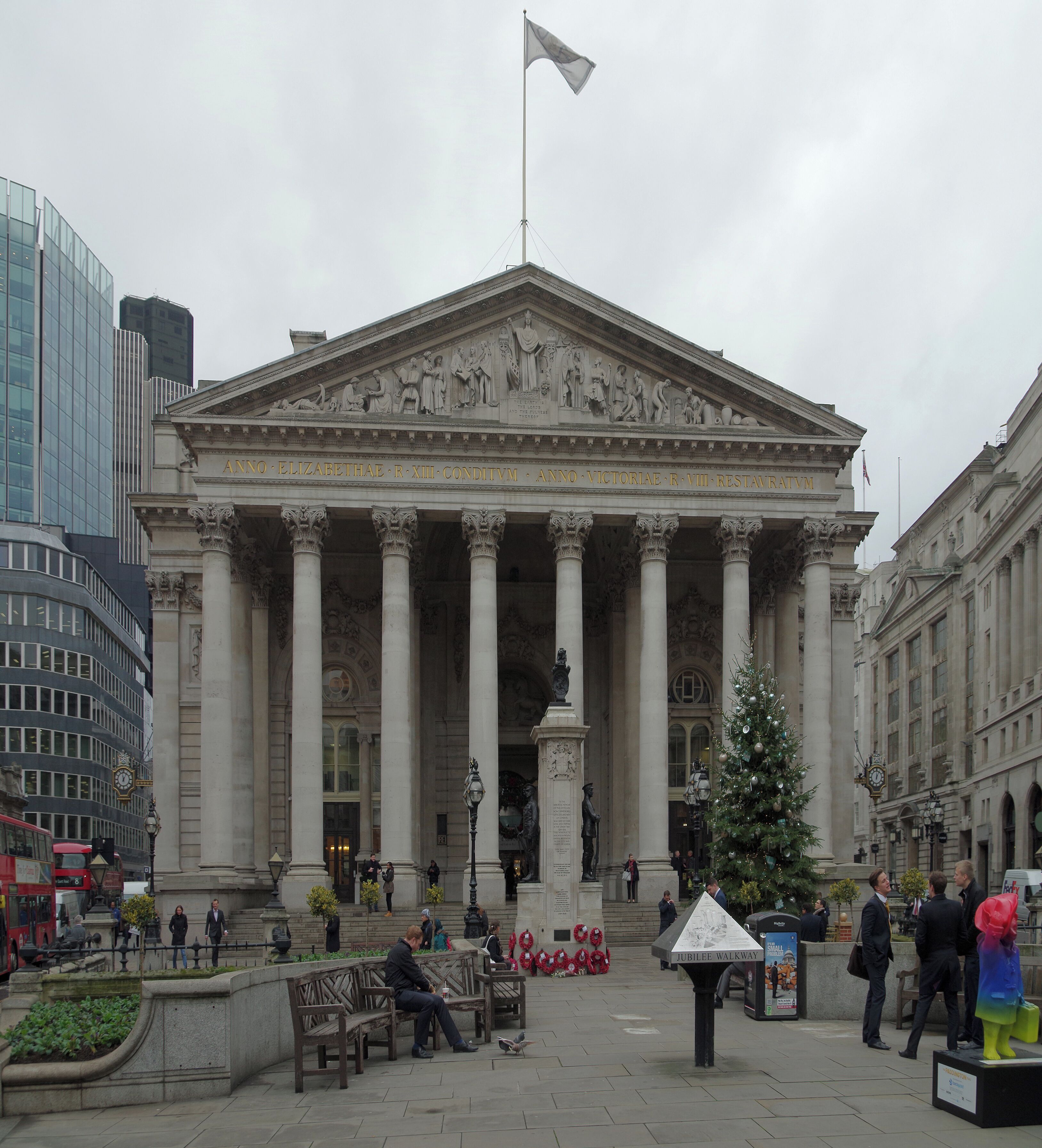 The Royal Exchange in the City of London.