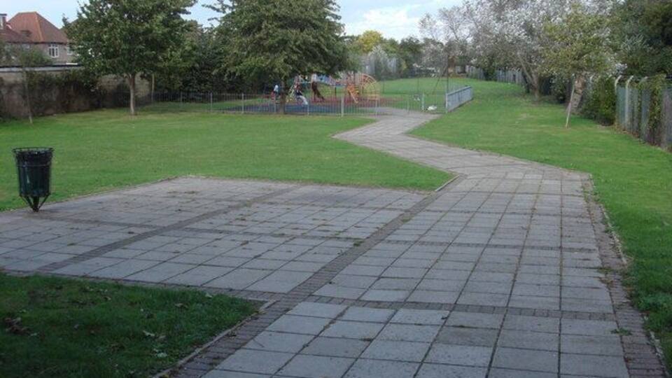 Small park just north of Hounslow East tube station