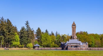 Hunting castle Sint-Hubertus in National Park De Hoge Veluwe in Ede The Netherlands. Prominent Dutch architect Berlage.