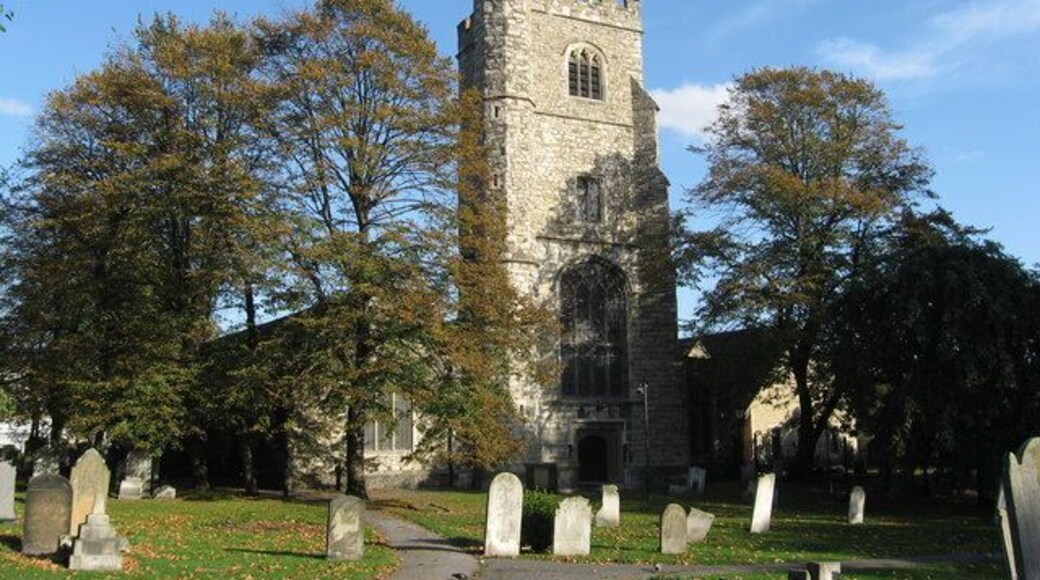 St Margarets Church tower , Barking The Parish Church of St Margaret of Antioch is situated in the grounds on the south side of the ruins of Barking Abbey. The church was founded in about 1215 and enlarged and altered in the 15th and 16th centaurys. Captain Cook was married here in 1762. http://www.saintmargarets.org.uk/history/history1.htm