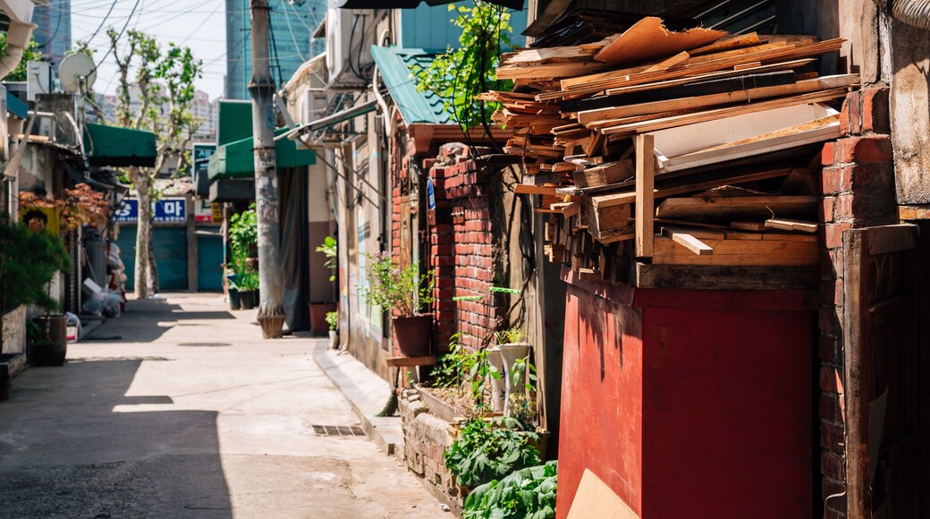 Mullae-dong steel complex street in Seoul, Korea