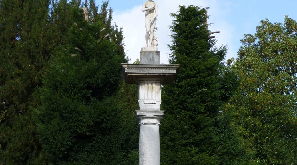 Doric column near conservatory in Chiswick House grounds