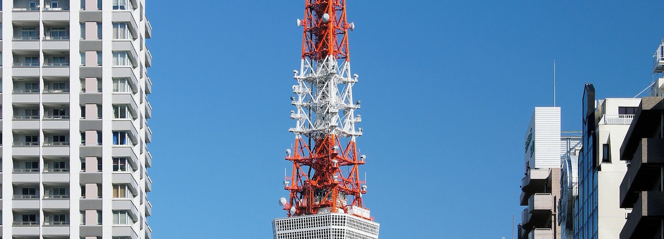 桜田通り 三田国際ビルヂング前より撮影した東京タワー