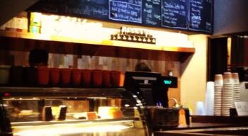 Nice place to chill. Good coffee but lack body. Wifi and opens till late. Weekdays 10am-3am. Weekends 24 hrs.