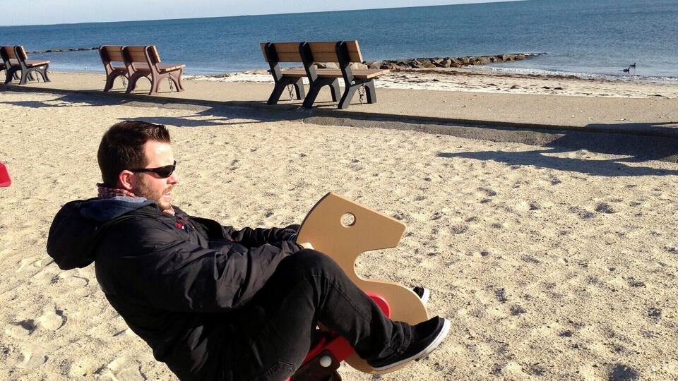Spending winter on Cape Cod means that you have ALL of the playgrounds to yourself! I literally haven't ridden on one of these in probably 30 years. It was truly a glorious afternoon. Check out more of our stops on a winter bike ride here ---> http://turtlestravel.com/winter-on-cape-cod-bike-ride/