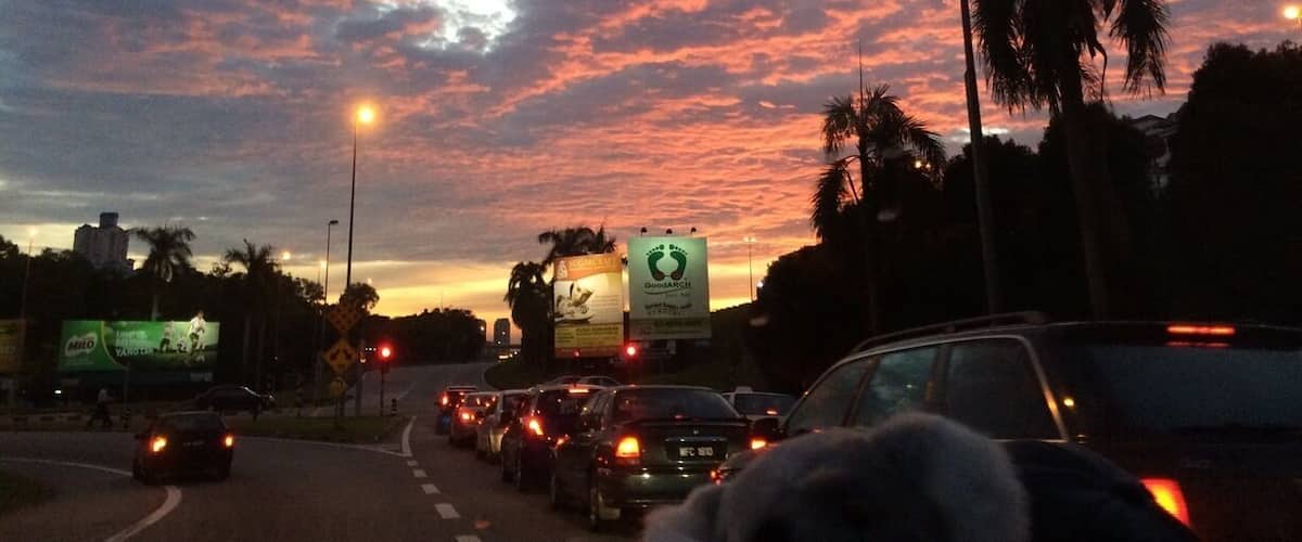 Sky view at Lebuhraya Bukit Jalil, Kuala Lumpur