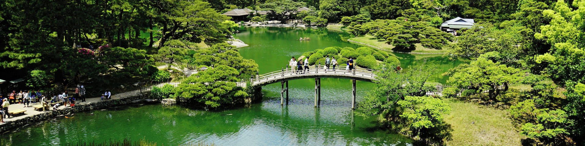 Ritsurin Garden in Takamatsu, Kagawa prefecture, Japan.