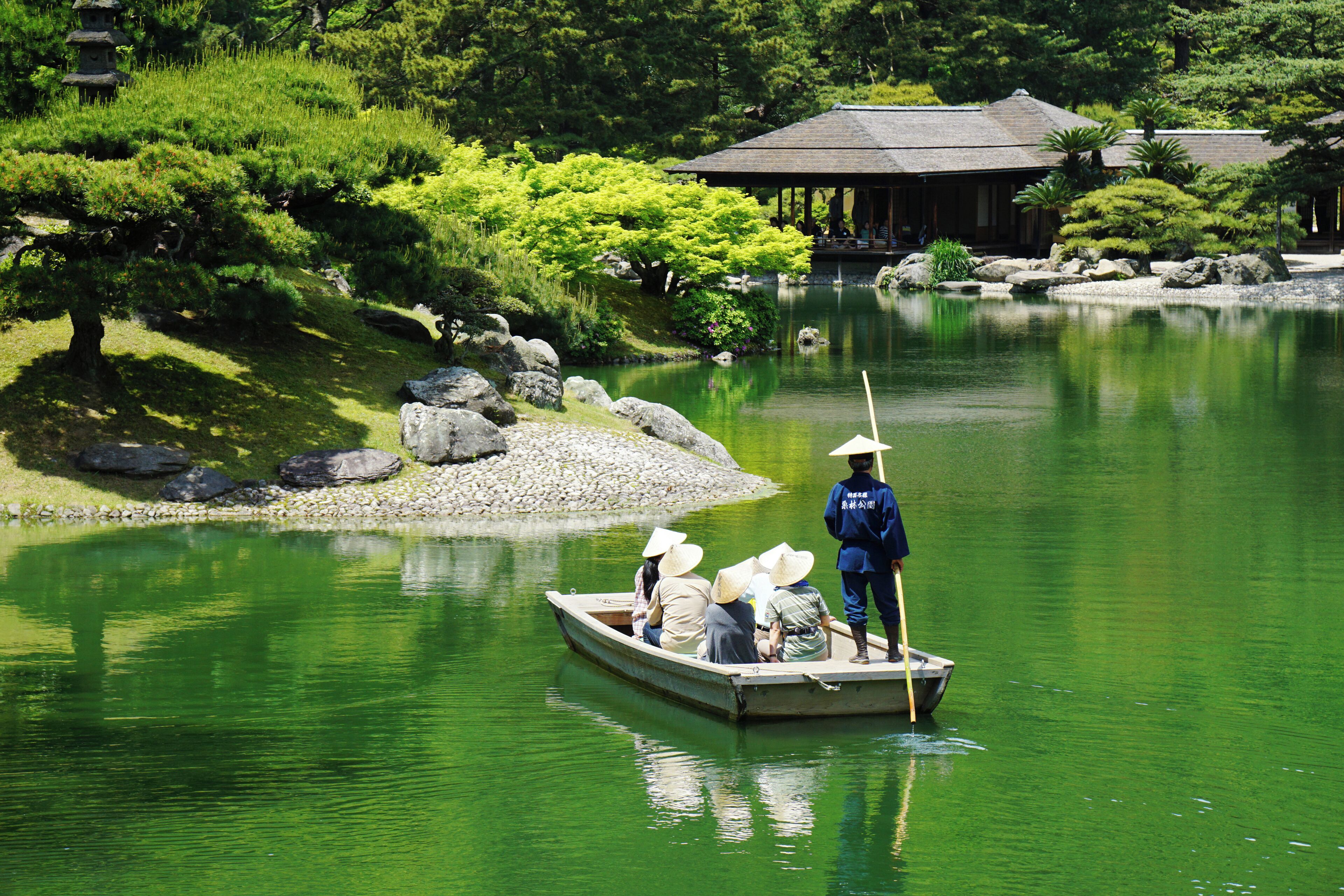 Ritsurin Garden in Takamatsu, Kagawa prefecture, Japan.