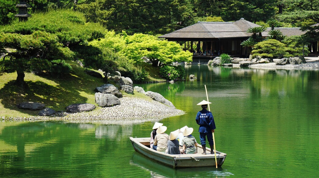 Ritsurin Garden in Takamatsu, Kagawa prefecture, Japan.