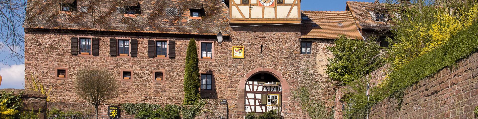 Neckargemünd/Dilsberg, Baden-Württemberg, Towngate.