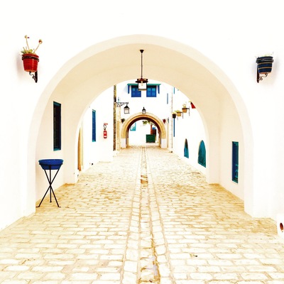 The streets of Hammamet.