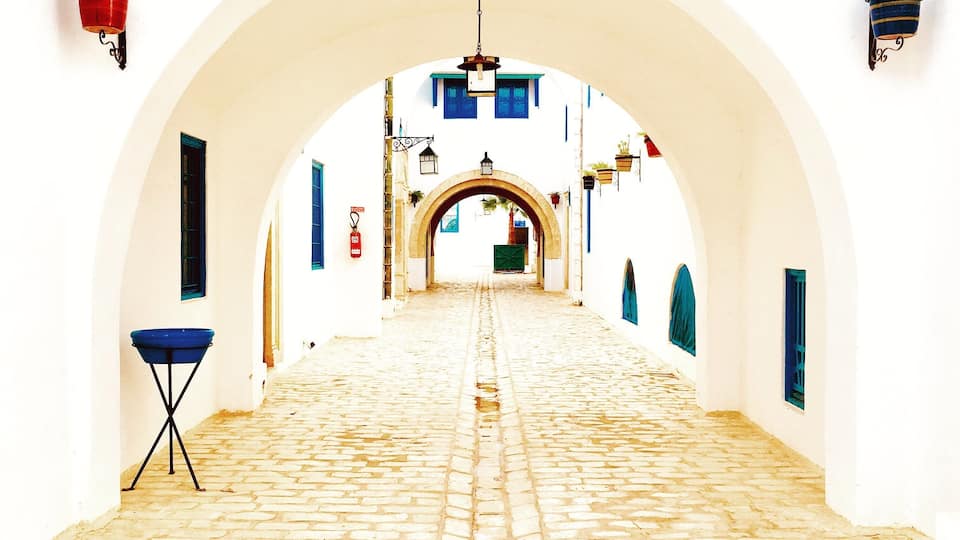 The streets of Hammamet.