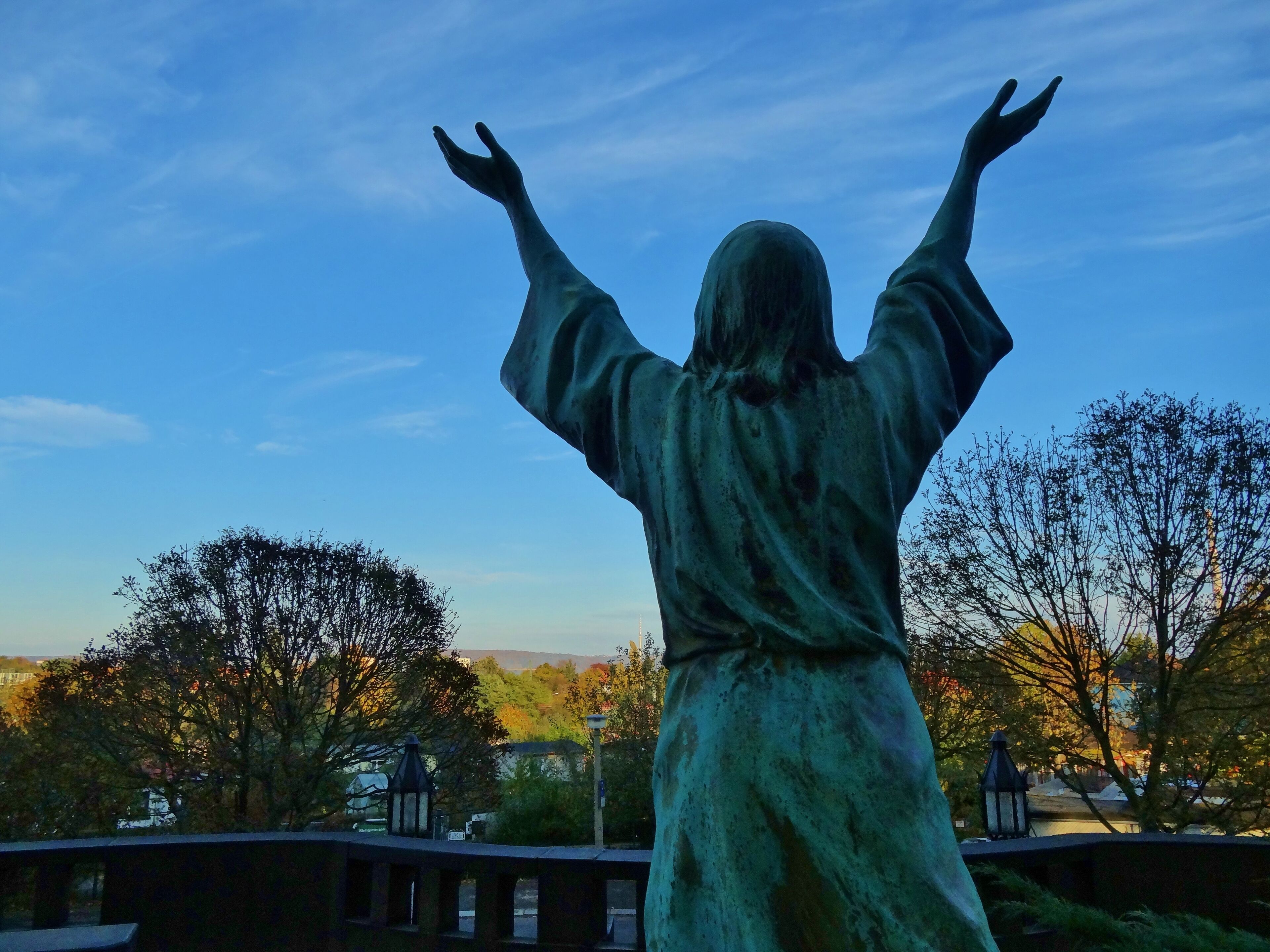 The Christus church in Dresden Strehlen was built in eclecticism by hard working peoples with education. This image, which was originally posted to Panoramio, was reviewed on 4 September 2014 by the administrator or trusted user Leoboudv, who confirmed that it was available on Panoramio under the above license on that date.