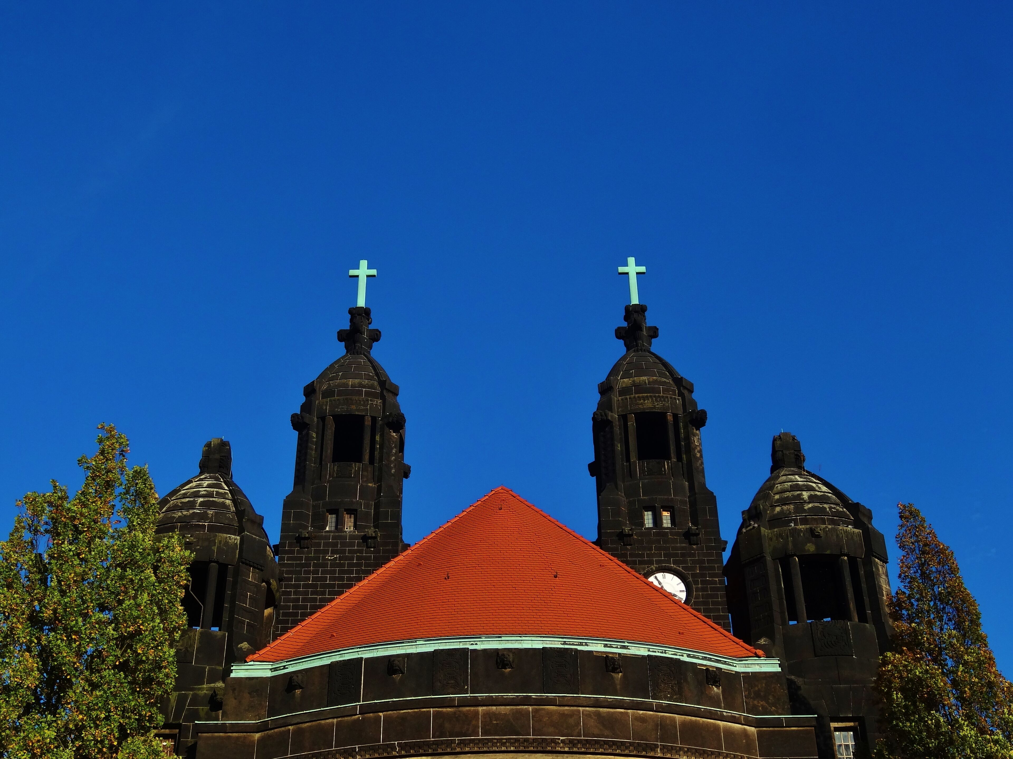 The christus church in Dresden Strehlen was built in eclecticism by hard working peoples with education. This image, which was originally posted to Panoramio, was reviewed on 1 September 2014 by the administrator or trusted user Leoboudv, who confirmed that it was available on Panoramio under the above license on that date.