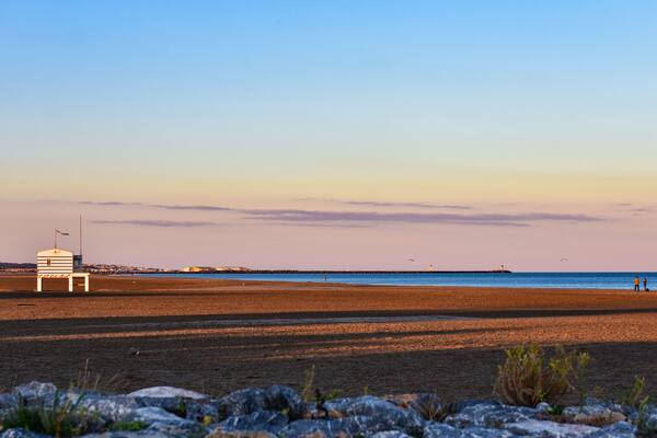 Sunset on the beach. Gruissan, France; Shutterstock ID 647820331; Purchase Order: SP-1394 HA Batch 3 Part 1; Order Number: ; Client/Licensee: HomeAway; Other: To be paid with HA budget
