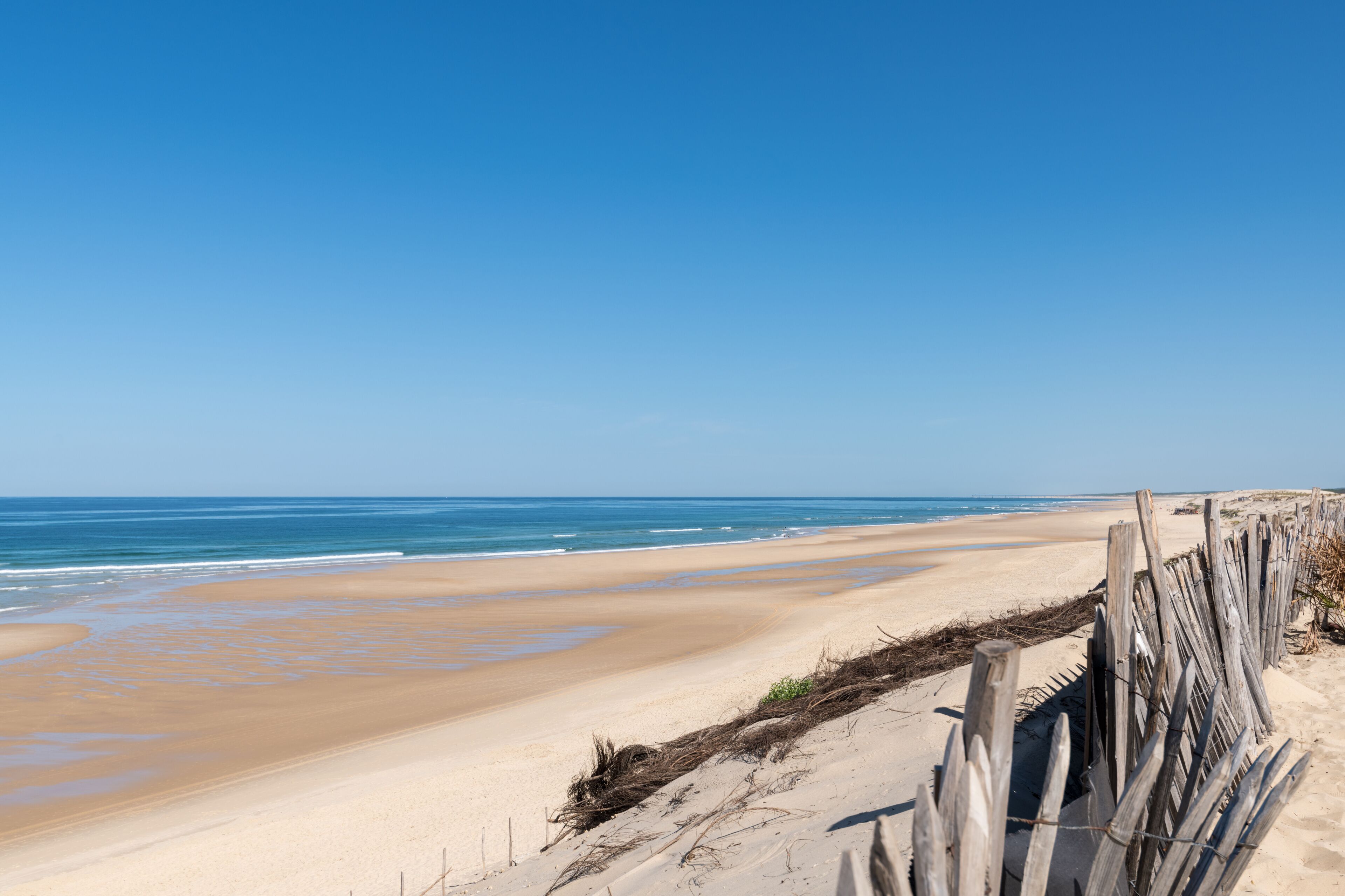 BISCARROSSE (Landes, France), vue sur la plage