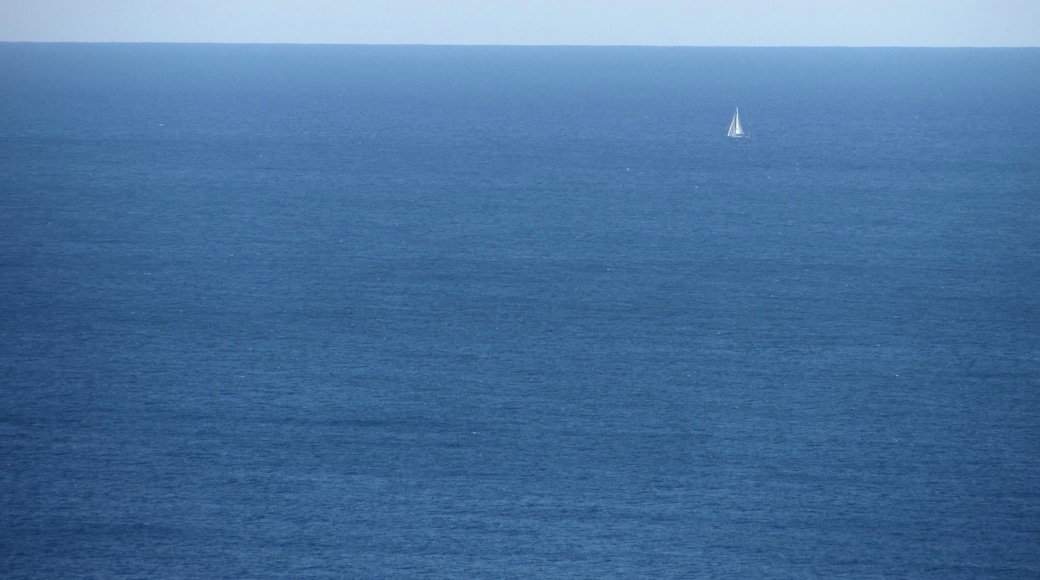 Mediterranean Sea seen from the coast of Cote bleue, opposite of Marseille