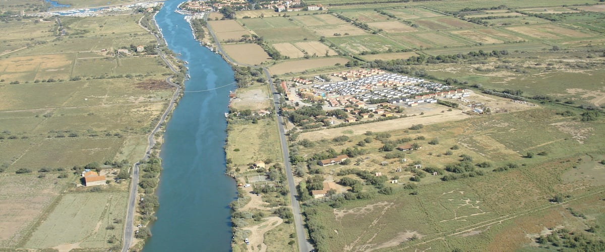 L'Aude qui je jette dans la Méditerranée