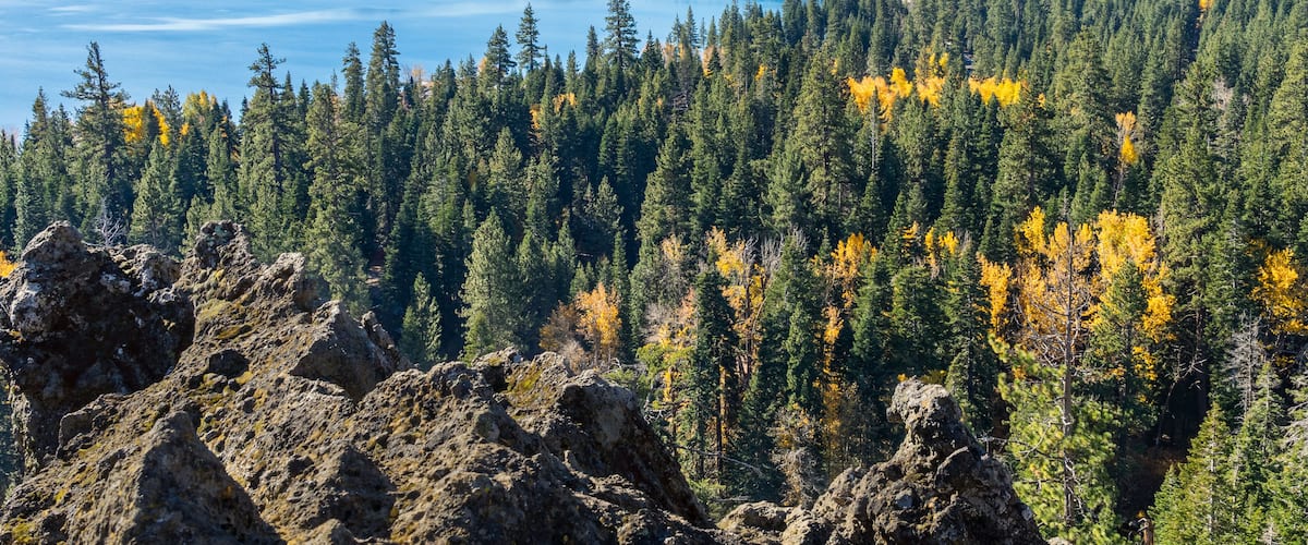 Fall Season View of Lake Tahoe From Eagle Rock