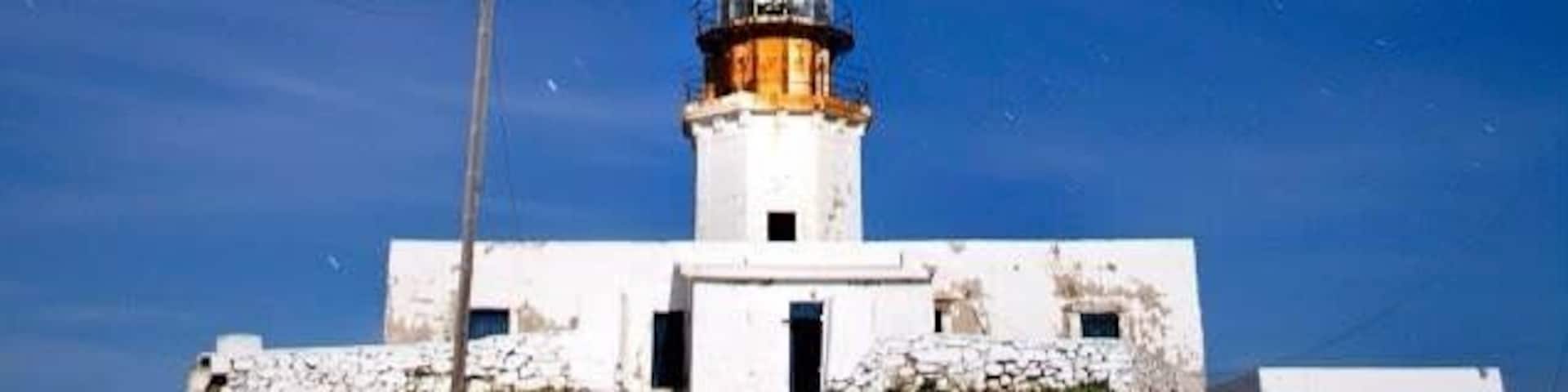 Lighthouse Of Mykonos call Armenistis . I took this picture last month . Beautiful place by day and by night :)