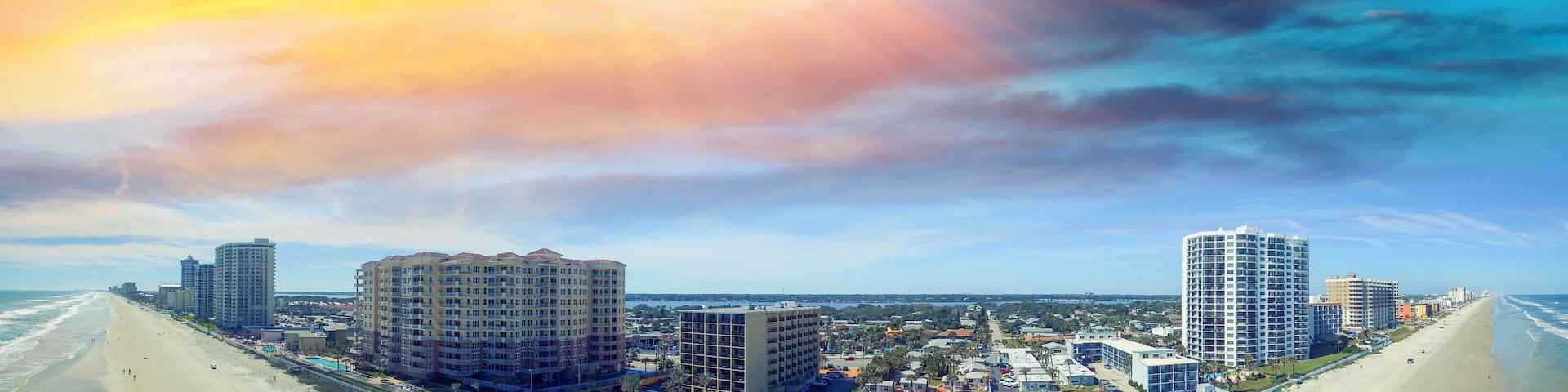 Daytona Beach aerial view, Florida