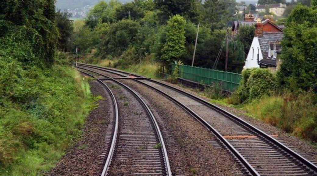 The Swindon - Gloucester line at Bowbridge