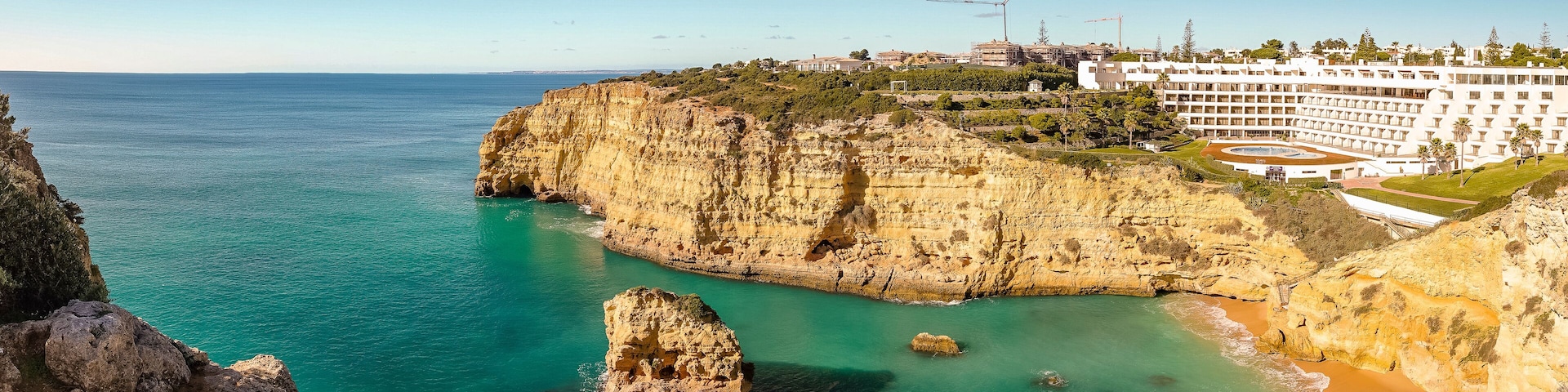 Amazing landscape of Vale Covo Beach, Algarve, Portugal