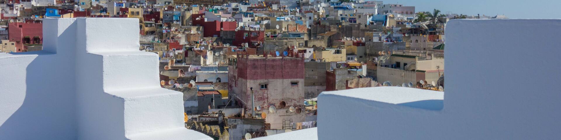 Views of the medina of the Moroccan city of Tangier