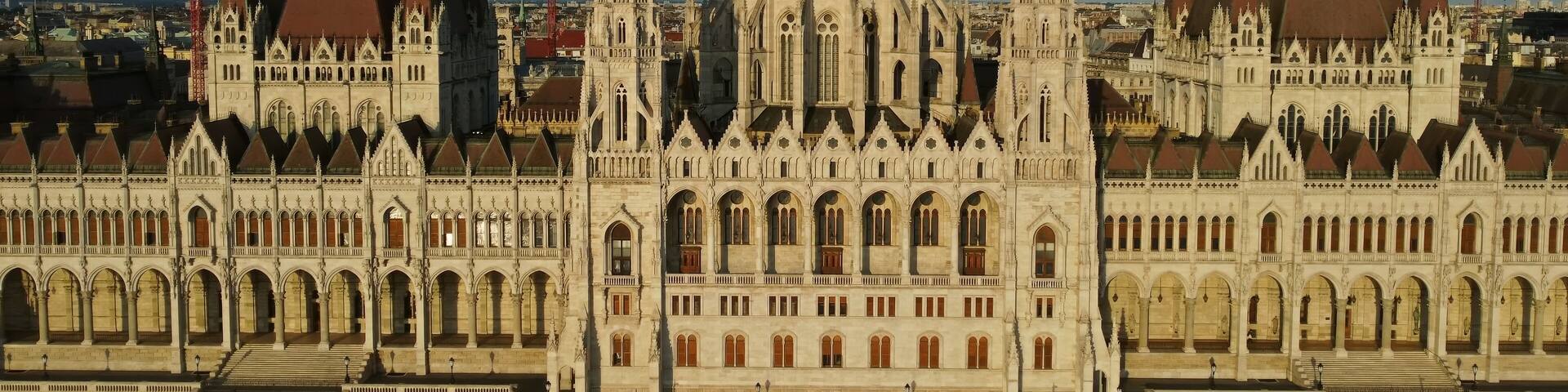 Budapest city and Danube river