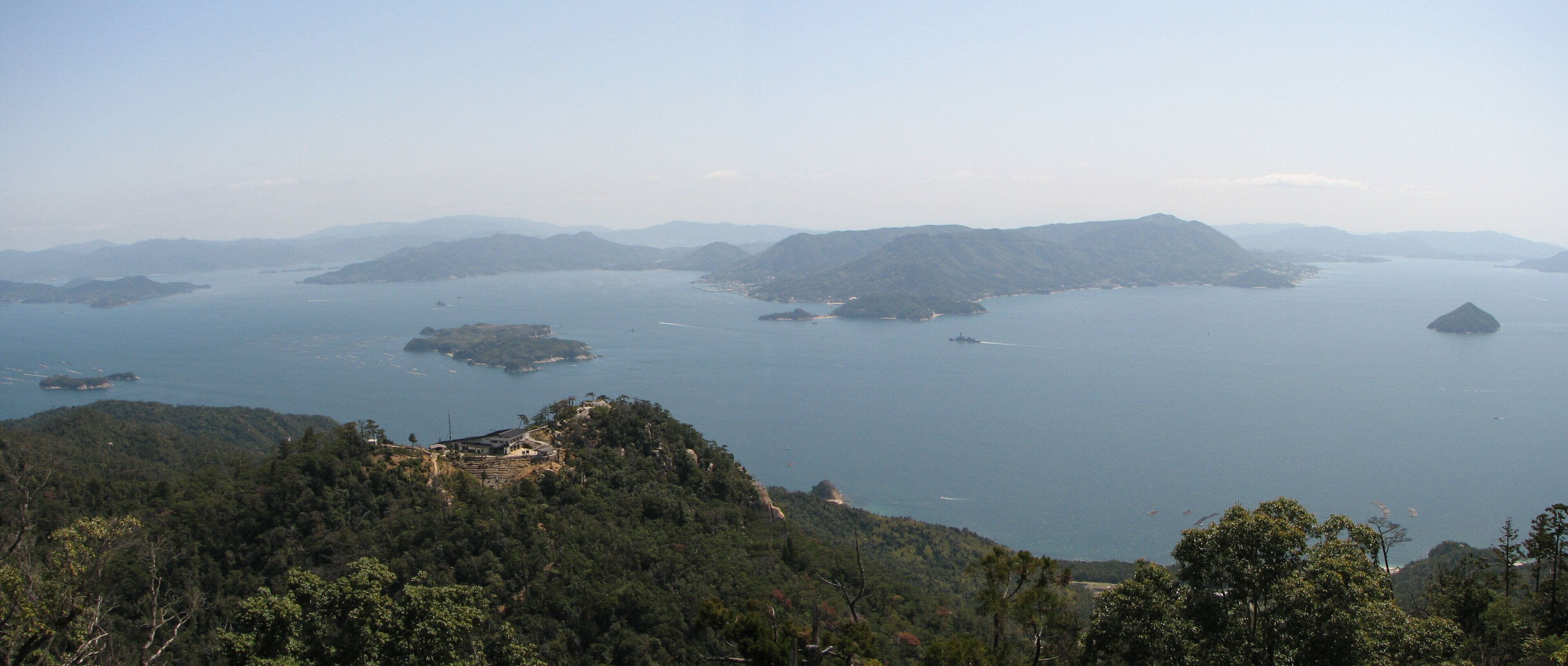 Seto Inland Sea, view from Miyajima island, Japan