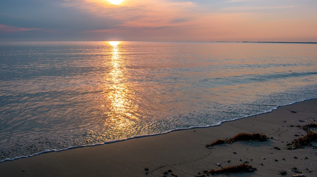Background Image for Sale Ad or Vacation - Sunrise Over the Atlantic - Lewes Beach Delaware