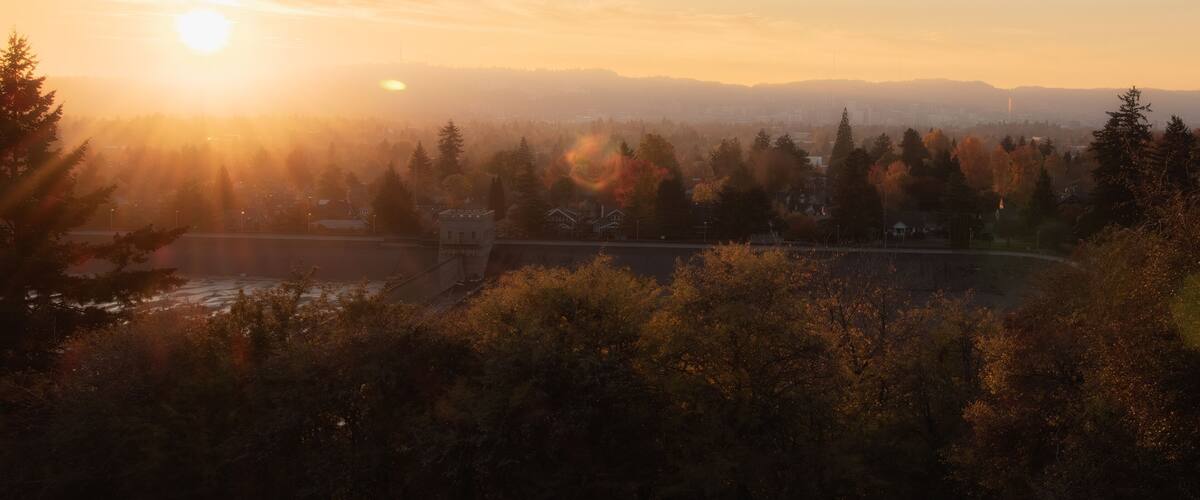 Portland Sunset from Mt Tabor