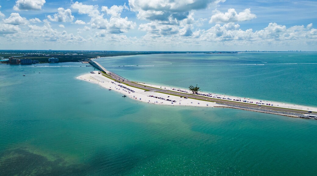 Sanibel causeway in florida with fort myers in background