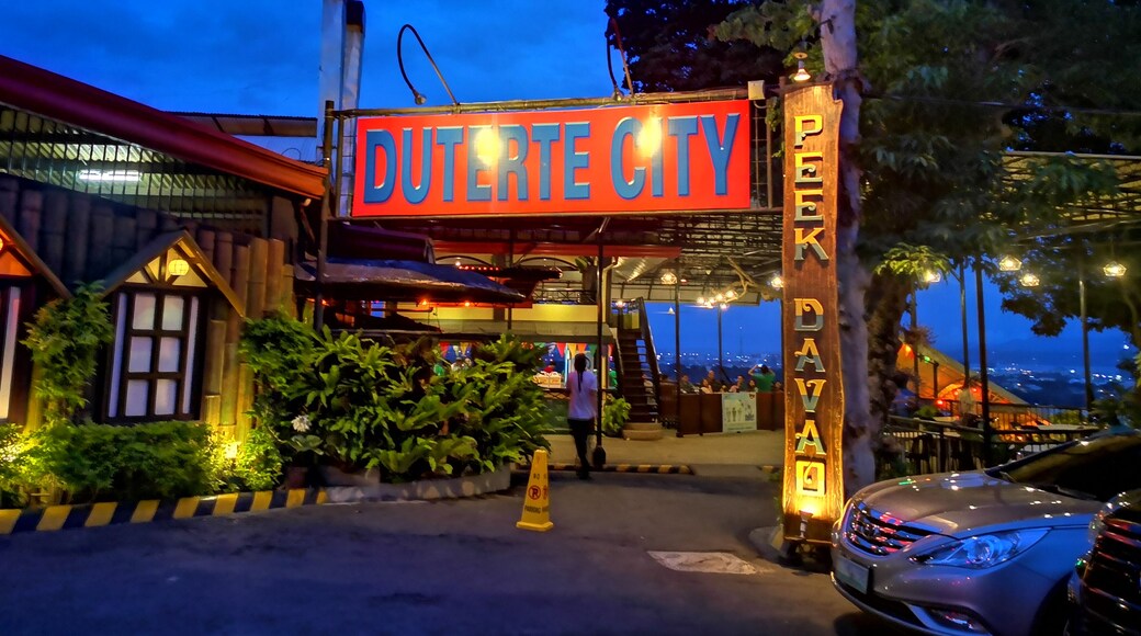 Overlooking Davao City with many restaurants to choose from.
