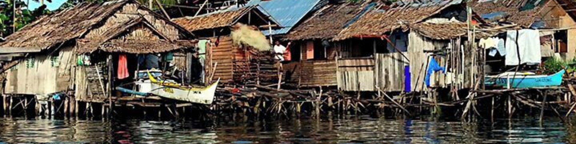 Badjao Tribe Houses
Badjao Tribe, are people who used to live on boats and live only from fishing.
Nowadays, they are living in houses, but their houses are built on the sea.
You can find this tribe in Southern Philippines and parts of Malaysia
#Blue