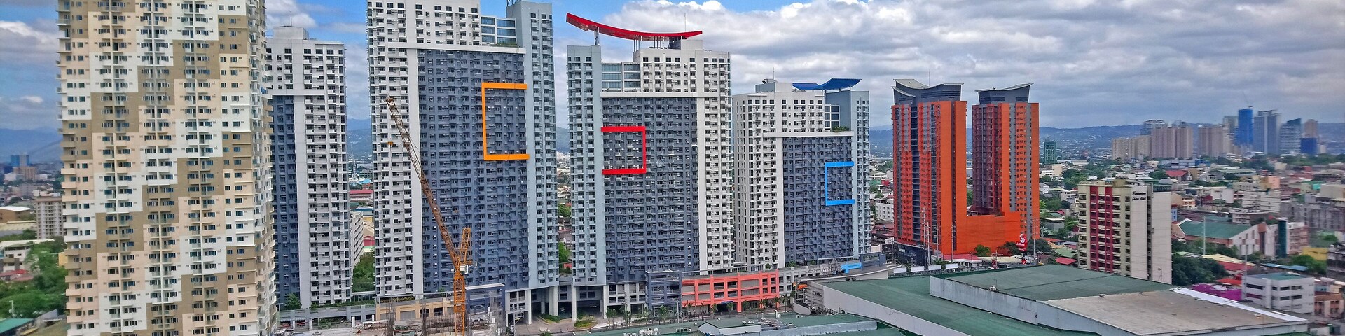 Quezon city view from the top in Quezon City, Philippines