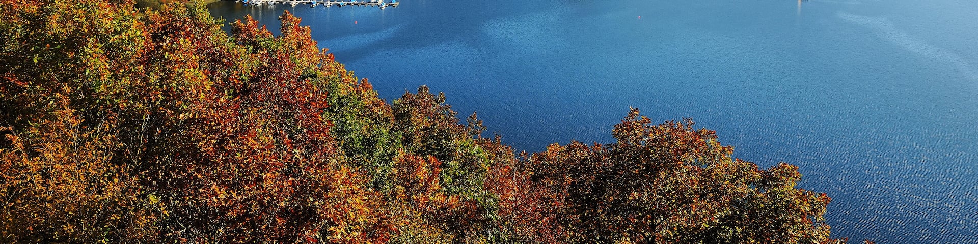 Biggetalsperre im Herbst - Waldenburger Bucht
