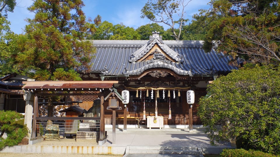 堺市中区上之 陶荒田神社拝殿 Sue-arata-jinja 2012.12.14