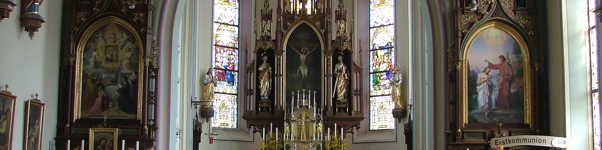 Innenraum Kirche Wengen